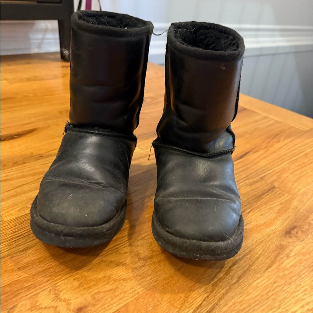 UGG Classic Black Leather Boots